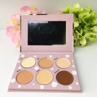 Wholesale  Private Label Cosmetics Makeup 6 Color Cardboard Eyeshadow Palette